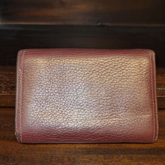 Mulberry burgundy French wallet - Picture 7 of 11